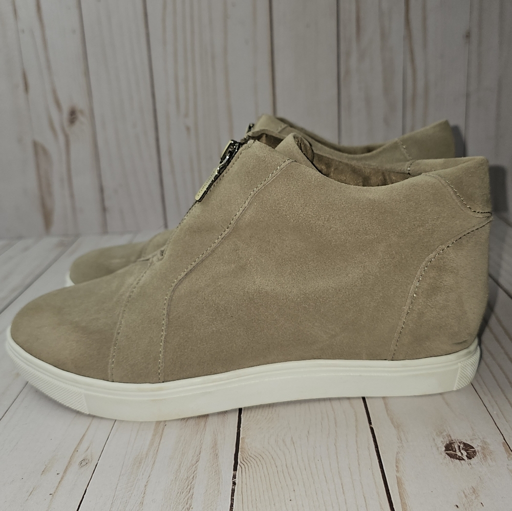 Blondo worn once Waterproof Suede Glenda Wedge Sneakers - Picture 2 of 10